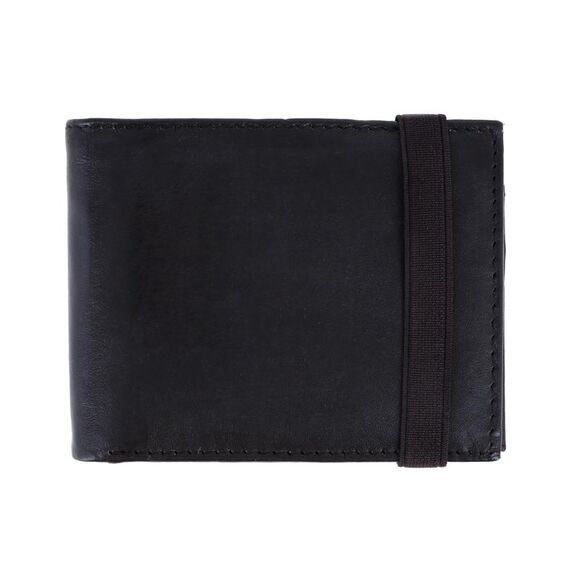 CTM Men's Bifold Wallet with Elastic Keeper Strap - Picture 1 of 4